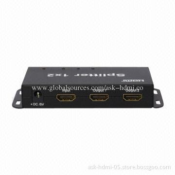 HDMI Splitter, 1x2 Ultra HD/4K/Full 3D/HDMI 1.4 Version, Supports CEC